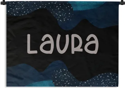 Produktbild von MuchoWow® Wandteppich Wandbehang Laura - Pastell - Mädchen 90x67.5 cm Tapisserie Dekoration Wandtuch - Fototeppich - Wand-Skulpturen
