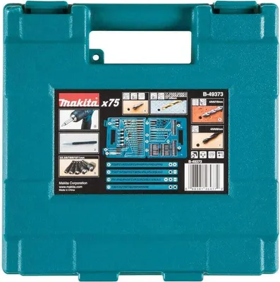 Obrázek produktu pro Makita 75dílná sada vrtáků a bitů Sada bitů a vrtáků - 75 dílů