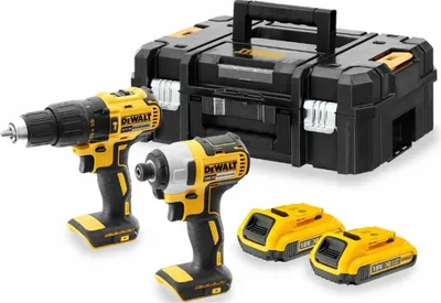 Image de DEWALT DCK2060D2T-QW - Clé à chocs - poignée pistolet - jaune - batterie - Lithium-Ion (Li-Ion) - 2 Ah