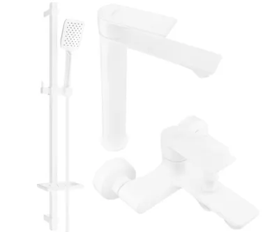 Produktbild von Mexen Royo DQ62 Badewannenset, Weiß - 72213DQ62-20