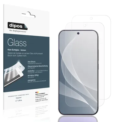 Image de 2x Protection ecrán pour Xiaomi 17 Ultra mat Verre souple Film Protecteur 9H dipos