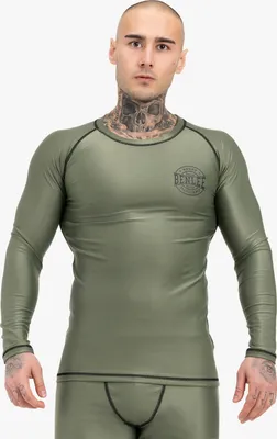 Obrázek produktu pro Pánské funkční tričko s dlouhým rukávem slim fit MOSSBURN Olive/Black S BENLEE