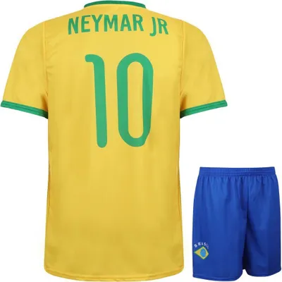 Produktbild von Brasilien Fußball Trikot Set Neymar - Kinder und Erwachsene - 152