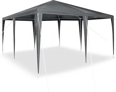 Produktbild von vidaXL Party-Zelt Anthrazit 400 x 400 x 266 cm Polyethylen und Stahl
