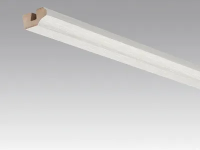 Produktbild von Meister | 2,38 m | Fineline Deckenabschlussleiste Weiß 4029, Wand Deckenleiste, Sockelleiste, Fußleiste, Montageleiste, Renovierungsleiste, Innenausbau, Dekorleiste
