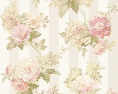 Produktbild von A.S. Création Tapete Romantica 3 creme grau rosa 10,05 m x 0,53 m 304461