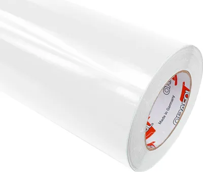 Produktbild von DecoMeister Möbelfolie selbstklebend 100x50 cm - Weiß Hochglanz - Einfarbig Klebefolie für Möbel - Klebefolie Möbel für einfache Anwendung, ideal für die Renovierung von Küche oder Bad - Möbelfolie