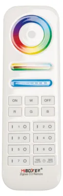 Produktbild von MiBoxer RGB+CCT 7-Zonen-Fernbedienung (RGB + 2700-6500K) | Zigbee 3.0 | FUT089Z | Weiss