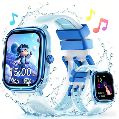Produktbild von Kinder Smartwatch für Jungen & Mädchen, Herzfrequenz, Schlafmonitor, 20+ Sportmodi, Schrittzähler, Wecker, IP68, Fitness Tracker ab 5 Jahren