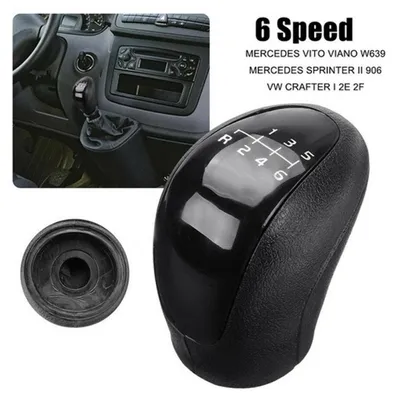 Immagine prodotto di Pomello del cambio per Mercedes Sprinter, Vito, Viano, VW Crafter con cambio a 6 marce.