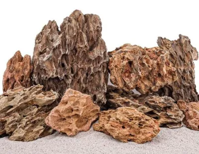 Produktbild von AquaOne Aquarium Natursteine Mini Landschaft 25kg Mix Gr.S-XXL Dekoration Dragon