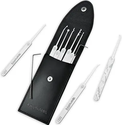 Produktbild von Famanu Lockpick Set 11-teilig aus hochwertigem Material - für Anfänger und Profis