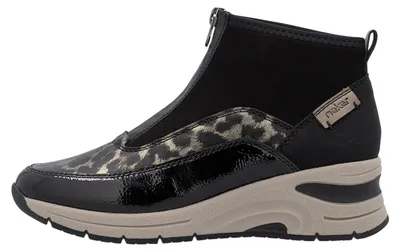 Immagine prodotto di Sneakers alte con zeppa in pelle Korsika