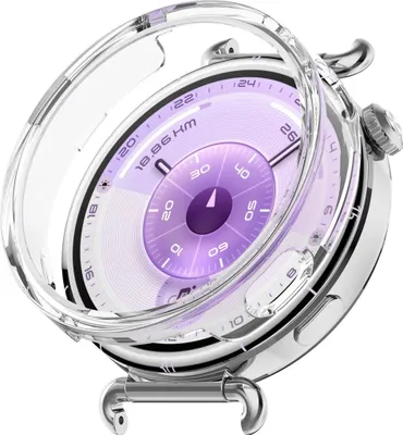 Produktbild von Kunststoff Schutzhülle für Huawei Watch GT 6 41mm Half Coverage Transparent