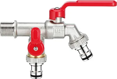 Produktbild von INF Frostsicherer Wasserhahn - Außenwasserhahn mit Doppelauslauf