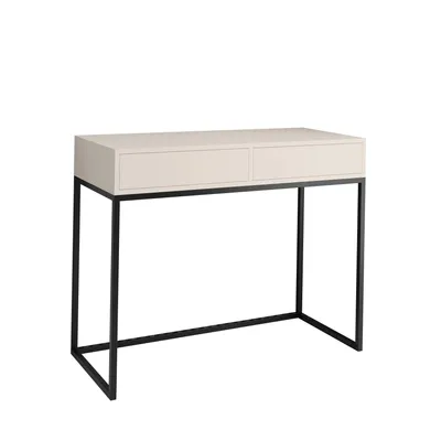 Image de AX LIVING Coiffeuse contemporaine Lortie 80cm cachemire noir