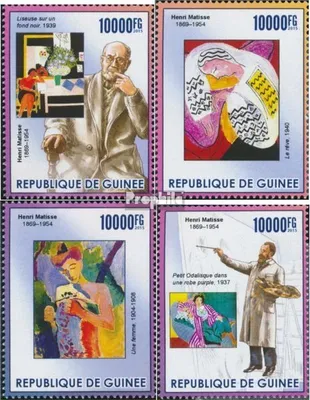 Produktbild von Briefmarken Guinea 2015 Mi 11323-11326 (kompl. Ausgabe) postfrisch Henri Matisse