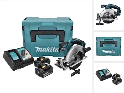 Produktbild von Makita DSS 611 RGJ Akku Handkreissäge 18 V 165 mm + 2x Akku 6,0 Ah + Ladegerät + Makpac