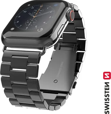 Obrázok produktu pre Swissten - kovový remienok pre Apple Watch 38-41 mm (čierny)
