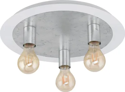 Produktbild von EGLO LED Deckenlampe Passano, 3 flammige Deckenleuchte Vintage, Retro, Wohnzimmerlampe, Schlafzimmerlampe, Flurlampe Decke mit E27, Ø 45 cm