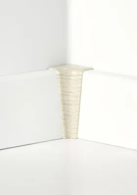 Produktbild von Classen Innenecke für Clip-Leiste foliert 58 x 19 mm eiche weiß Holzpore