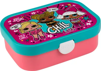 Produktbild von Mepal - Brotdose Campus - Bento Box Kinder - Brotdose mit Fächern & Gabel - Meal Prep Box mit Clip-Verschluss - BPA-frei & Spülmaschinenfest - 750 ml - L.O.L. surprise