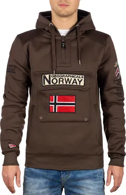 Produktbild von Geographical Norway Herren Regular Fit Hoodie gymclass men Brown S