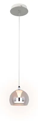 Zdjęcie produktu dla Lampa wisząca LED, kolor chrom, ściemniacz, CCT, wys. 150 cm