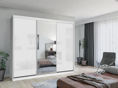 Image de Armoire design pour chambre, en bois. Armoire, meubles de rangement, placard