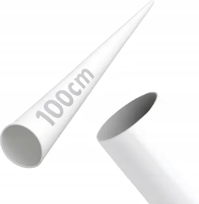 Produktbild von Rohr - Stahlrohr - 100 cm - ⌀ 19 mm - Weiß - Pulverbeschichtet - Treppengeländer - Füllung der Balustrade