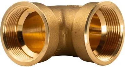 Produktbild von Messing Gewinde-Fitting 90° Winkel 1 1/2'IG - 1 1/2''IG (DN 40) - schwere Ausführung