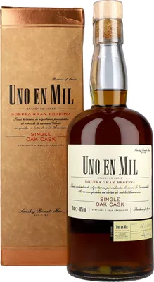 Produktbild von Uno en Mil Brandy Solera Gran Reserva 0,7l +GB