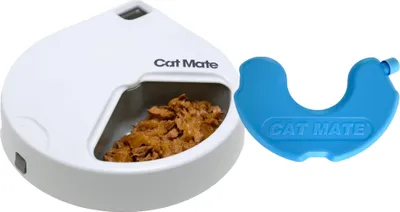 Immagine prodotto di Kerbl Cat Mate Futterautomat C300 für Hunde + Katzen, 3 Futter-F?cher je 330g