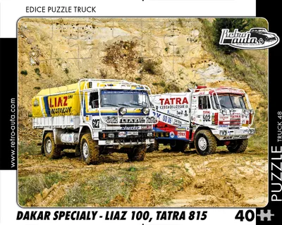 Obrázok produktu pre Puzzle TRUCK 48 - Dakarské špeciálne cesty - LIAZ 100, TATRA 815 - 40 dielikov