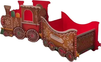 Produktbild von Weihnachtszug-Geschenkbox, Weihnachtsmann-Express-Zug-Geschenkbox, Weihnachtsgeschenk-Zugbox, Aufbewahrungsbox für Süßigkeiten und Party-Mittelstücke
