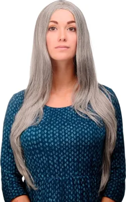 Produktbild von WIG ME UP Perücke Silbergrau-Schwarz-Mix Mittelscheitel 3217-51