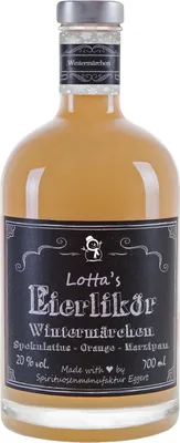 Immagine prodotto di Liquore all'uovo Wintermärchen di Lotta | Spekulatius - Arancia - Marzapane | Bottiglia da 0,7 l.