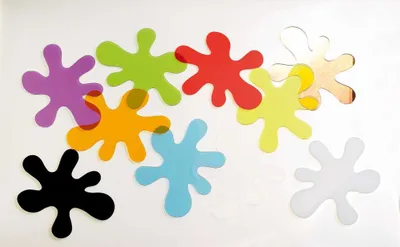 Produktbild von Happy Kidz Klecks-Schablonen - bunt 21404091006