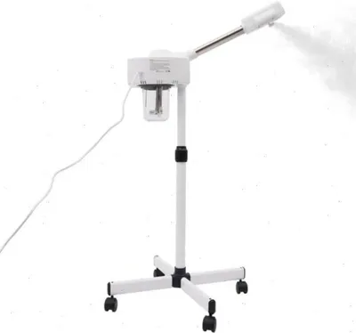 Produktbild von Gesichtsdampfer - Professionell, Nano-Ionen mit Ozonfunktion - Höhenverstellbar - 360° drehbare Düse - Leicht zu reinigender Wassertank - Weiß