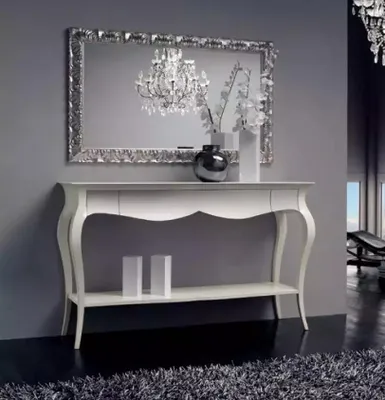 Produktbild von Konsolentisch Designer Holz Tisch Konsole Schmink Tische Möbel Weiß