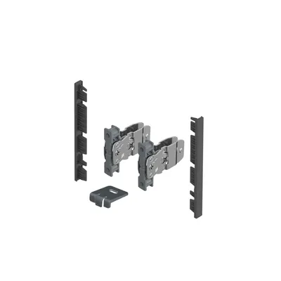 Image de AvanTech YOU Kit de raccords pour la façade intérieure à recouper - Hauteur 101 mm - Anthracite - HETTICH - 9257619