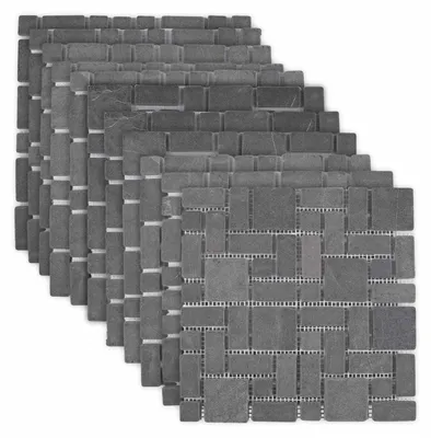 Zdjęcie produktu dla Płytki mozaikowe szare, 30 x 30 cm, imitujące marmur (vidaXL)