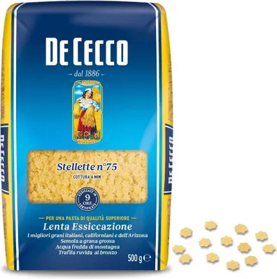 Produktbild von De Cecco Pasta 100% Italienisch Stellette n° 75 kurze Pasta 500g