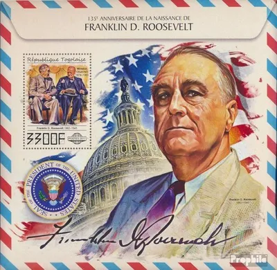 Produktbild von Briefmarken Togo 2017 Mi Block 1505 (kompl. Ausgabe) postfrisch Franklin D. Roosevelt