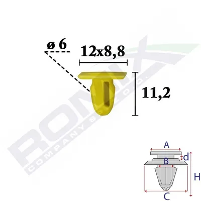 Produktbild von ROMIX Clip Zier- / Schutzleiste C70661 für BMW 3 Touring (E91) 3 Limousine (E90)