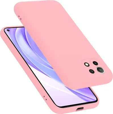 Produktbild von Cadorabo Schutzhülle für Xiaomi Mi 11 LITE (4G / 5G) / 11 LITE NE Hülle in Rosa Handyhülle Case Cover TPU Etui