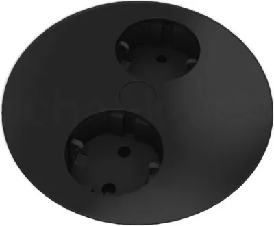 Produktbild von Bachmann Twist 931.100 drehbare Steckdose 2-fach Schwarz