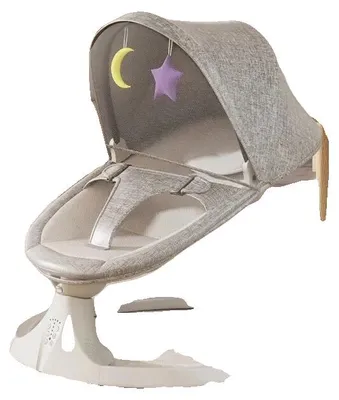 Imagen del producto de Cuna para bebé, moisés multifuncional, incluye mosquitera, color gris XM3