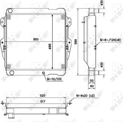 Produktbild von NRF 52111 Kühler Wasserkühler Motorkühler für TOYOTA LAND CRUISER (PZJ7, KZJ7, HZJ7, BJ7, LJ7, RJ7)