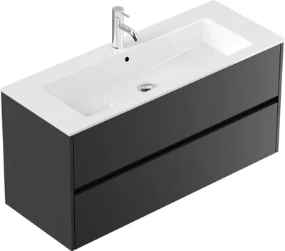Produktbild von Badmöbel Waschplatz inkl Mineralgussbecken Limes 120 cm Grafit